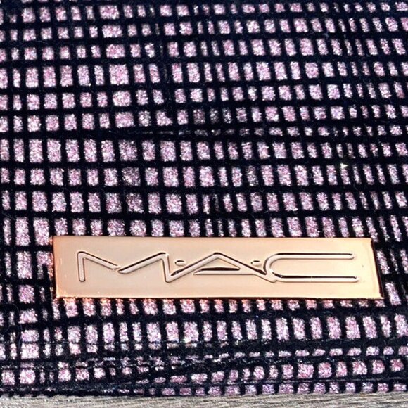 Last one! MAC clutch glitter pink makeup case brush bag NEW Limited Edition - Picture 3 of 8